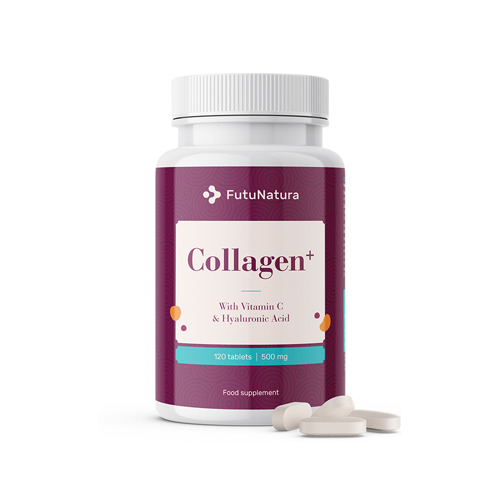 Colagen + vitamina C + acid hialuronic.