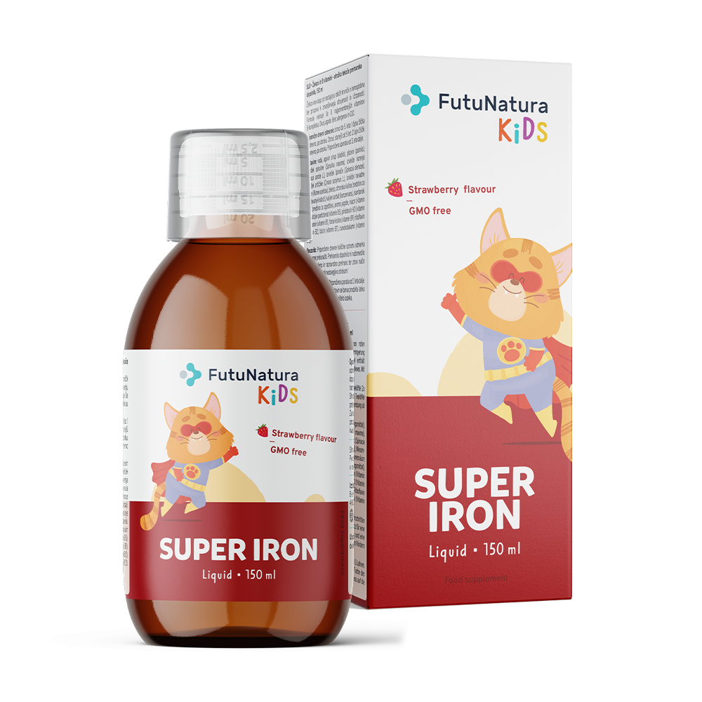 Super Iron: Fier + vitamine B – Supliment alimentar lichid pentru copii