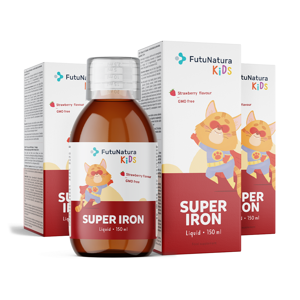 Super Iron: Fier + vitamine B – Supliment alimentar lichid pentru copii