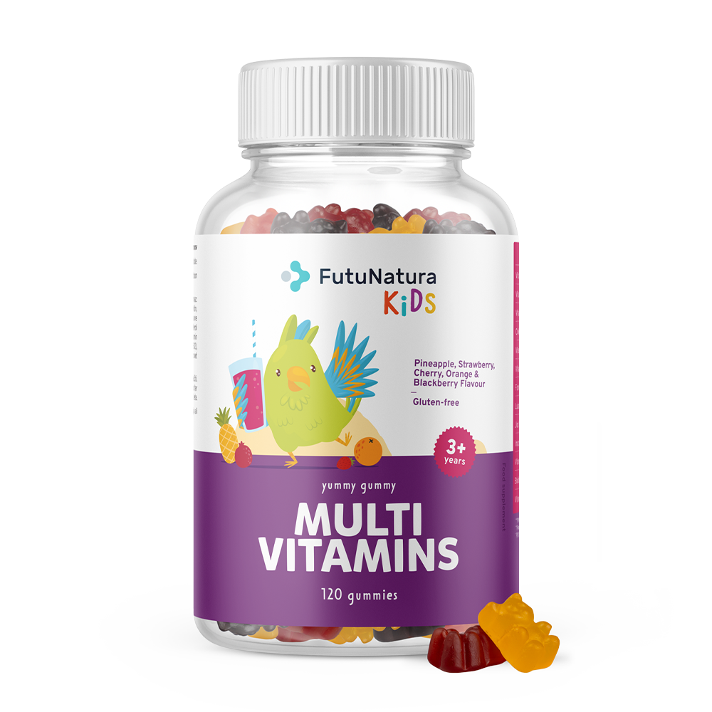 VITAMINE MULTIPLE - Gumă pentru copii cu multivitamine