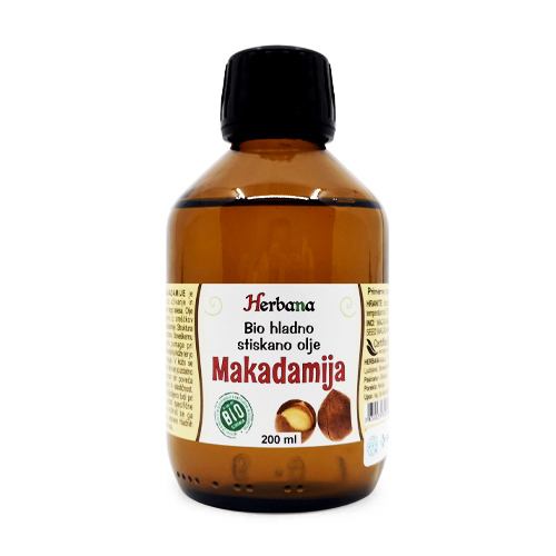 Ulei de macadamia, presat la rece, 200 ml.