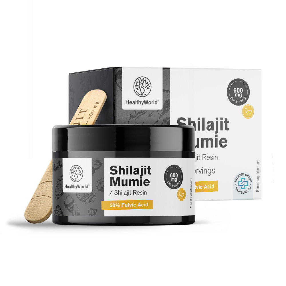 Shilajit Mumie 600 mg – rășină