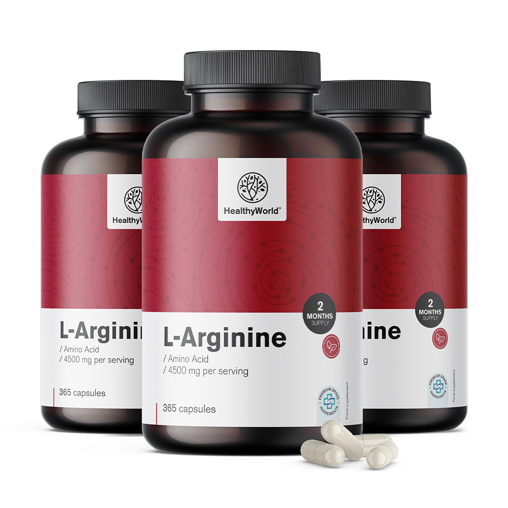 L-arginin 4500 mg v kapsulah