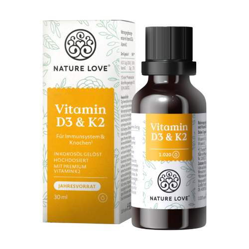 Picături de vitamina D3 K2.