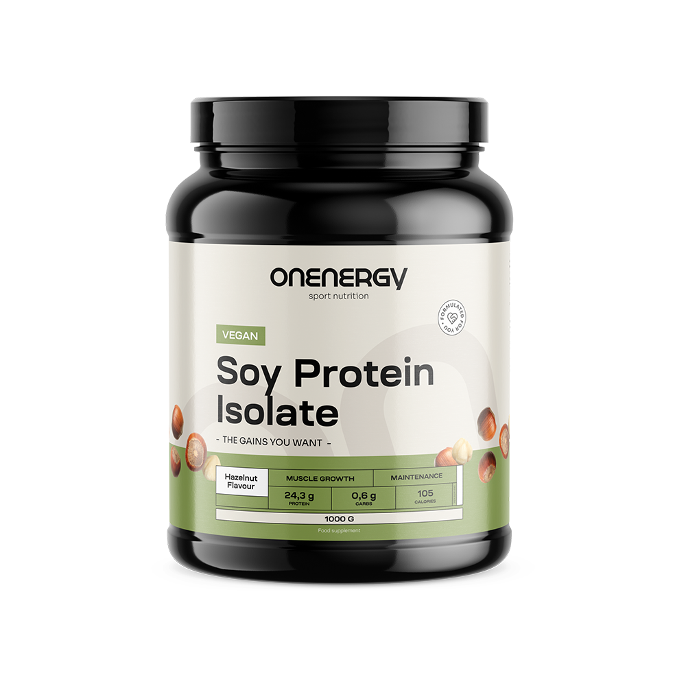 Izolat vegan de proteine din soia - alune