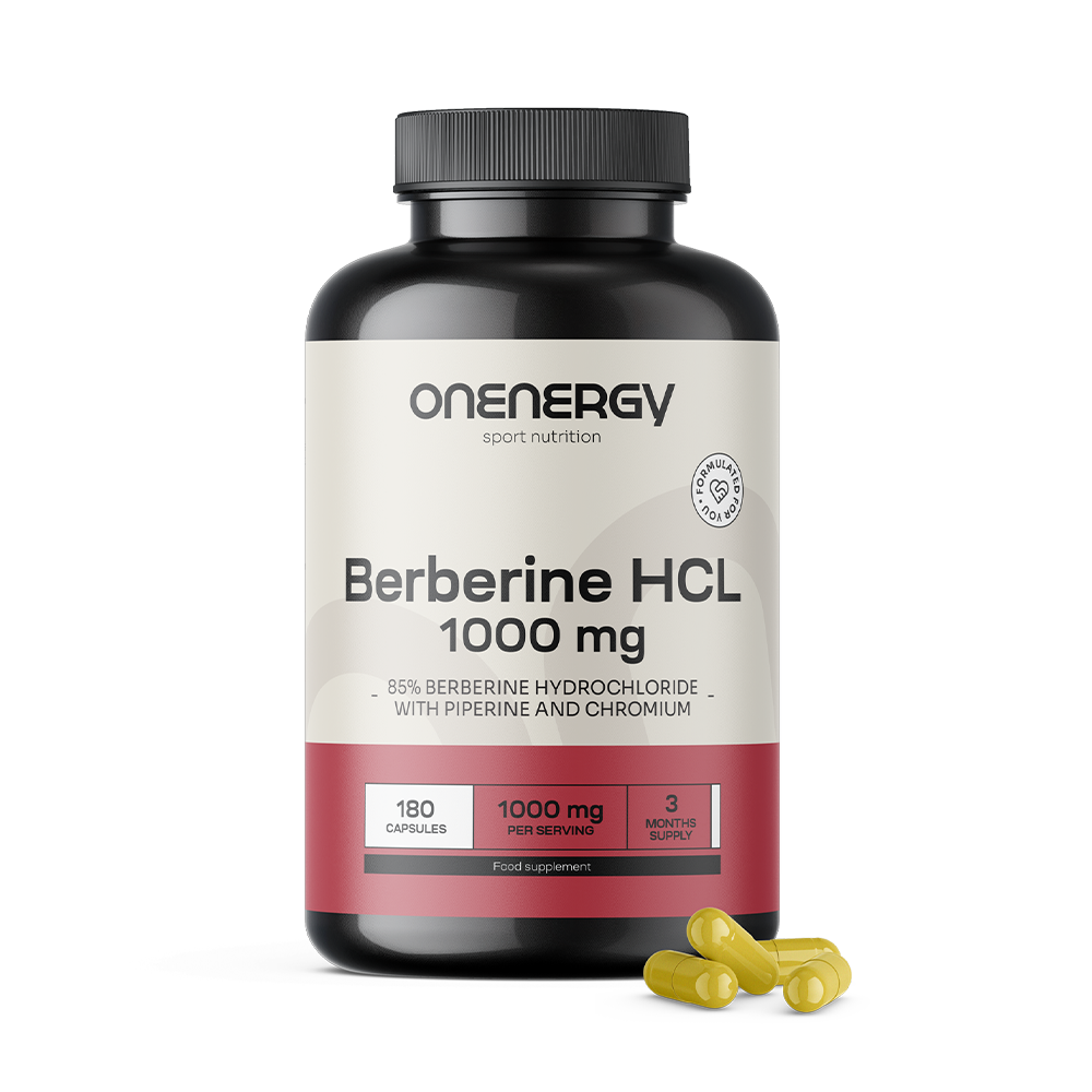 Berberină HCL 1000 mg - cu piperină și crom