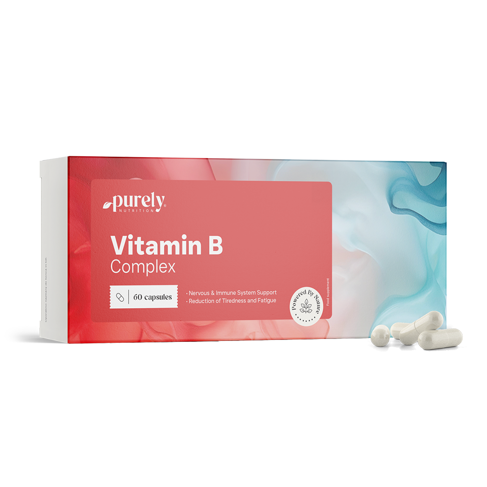 Capsule de complex de vitamina B.