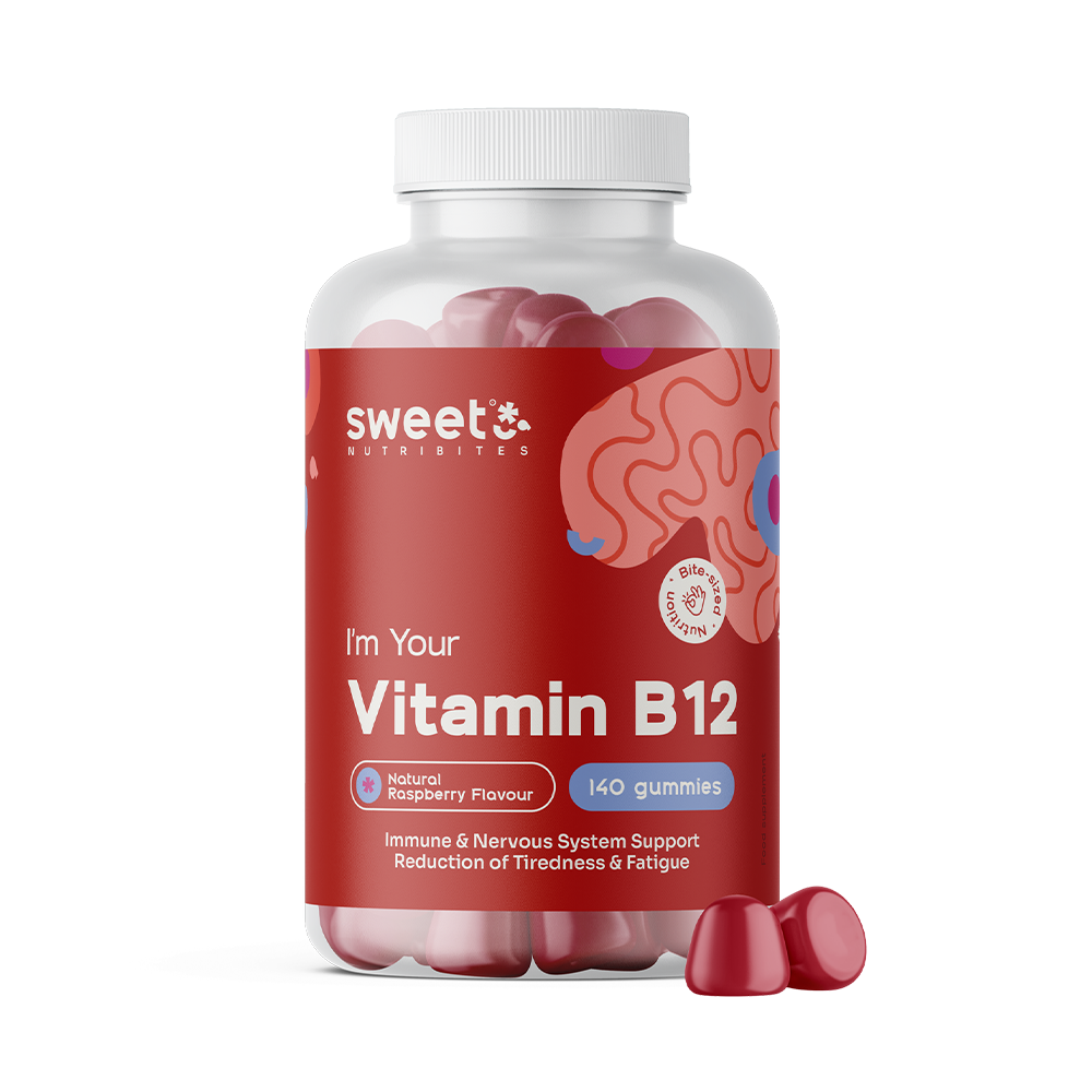 Bomboane gumate cu vitamina B12.