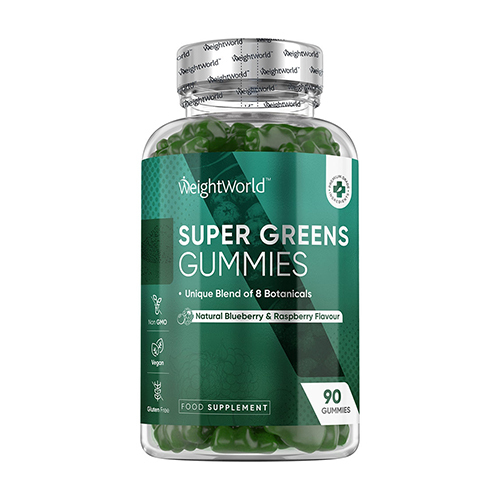 Super Greens – gumele vegane, 90 bomboane de gumă